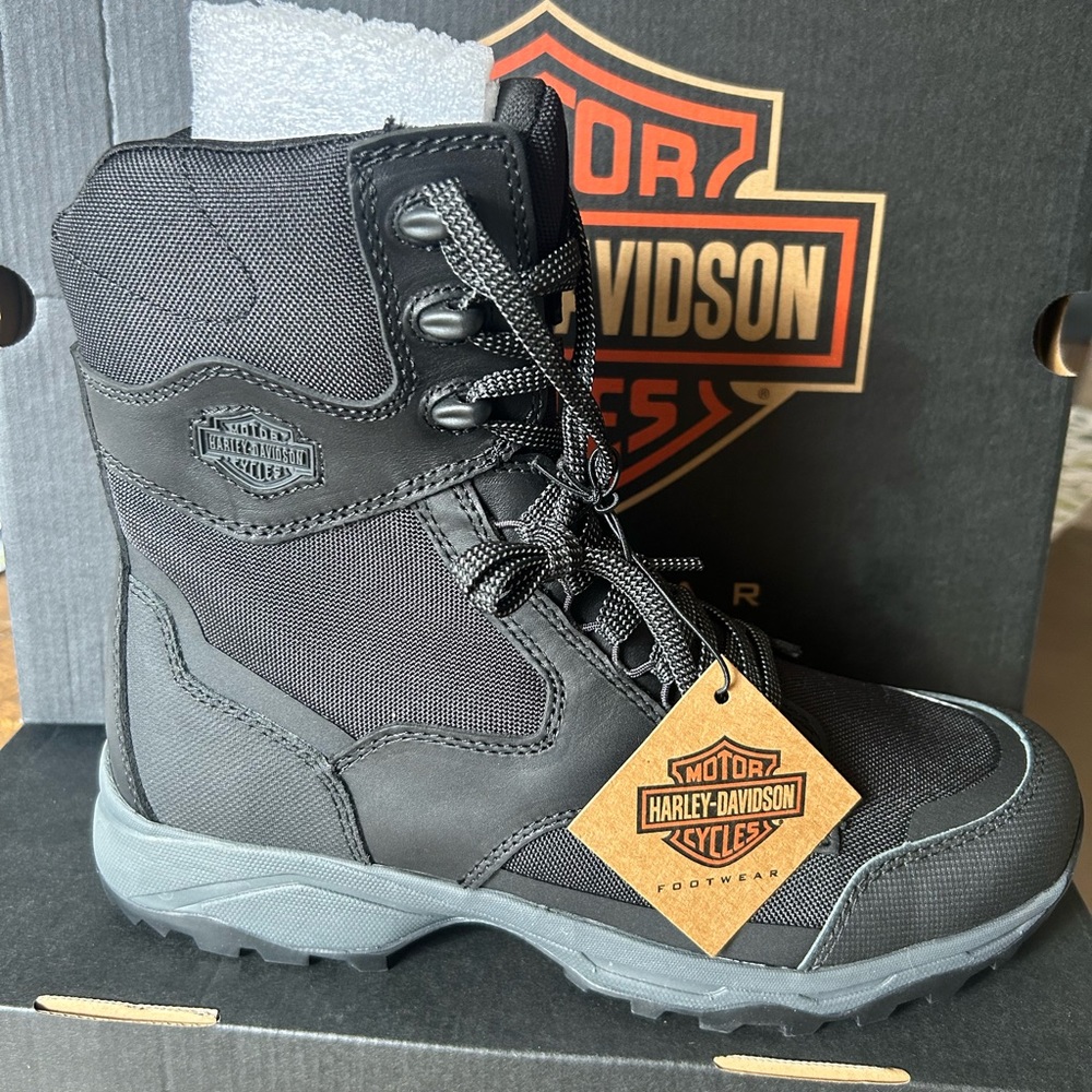 Harley-Davidson Men's Arnett 7" Black Motorcycle Boots